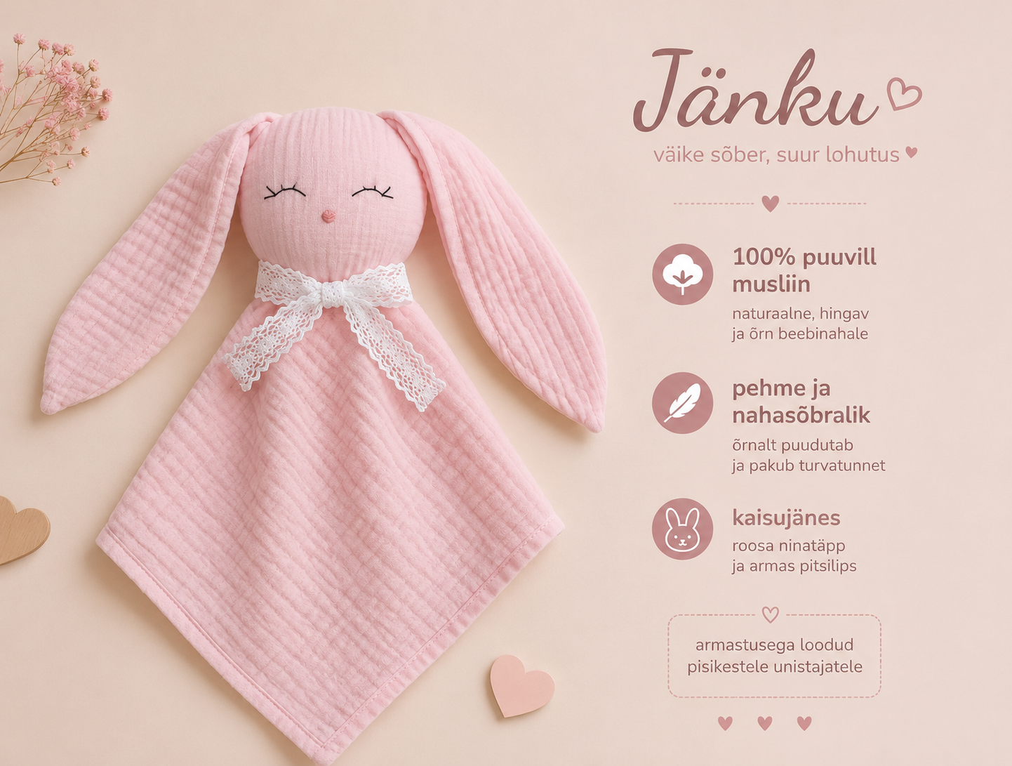 musliinist jänku beebi kaisukas